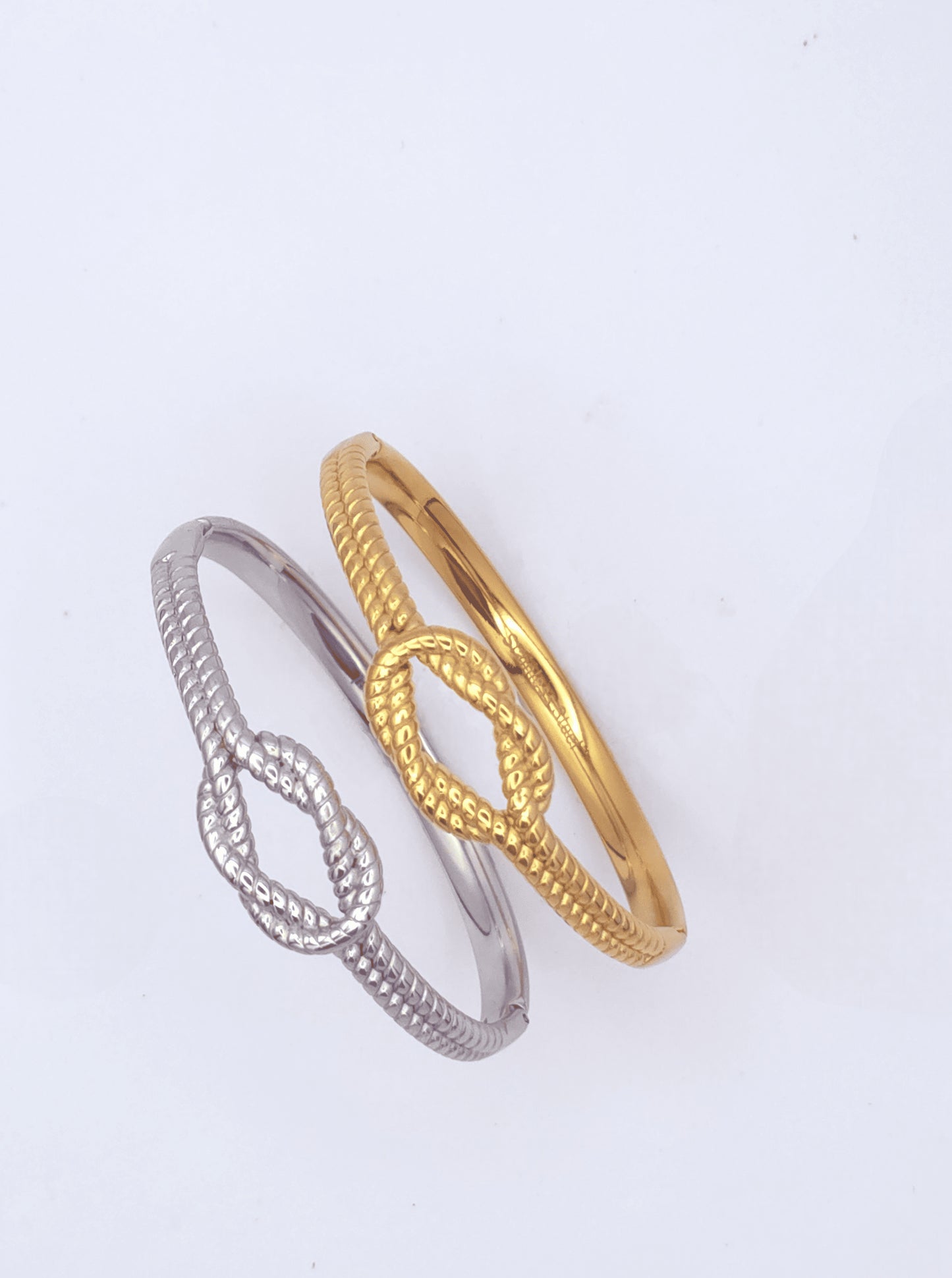Cable Link Hinged Bangle Bracelet