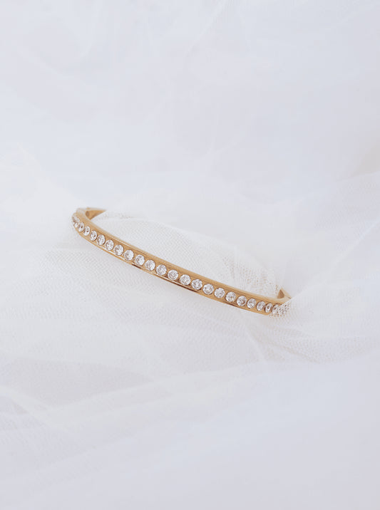 Hinged Modern Classic Bangle Bracelet