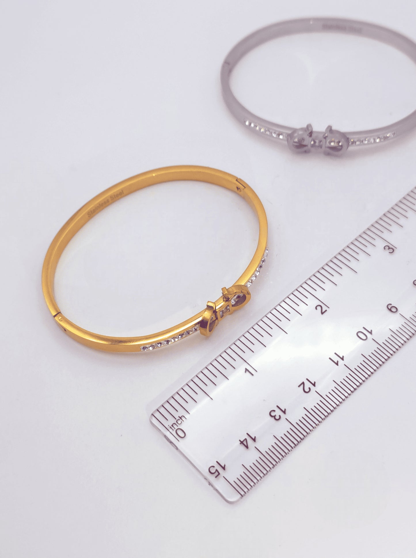 Geometric Hinged Polished Bangle Bracelet