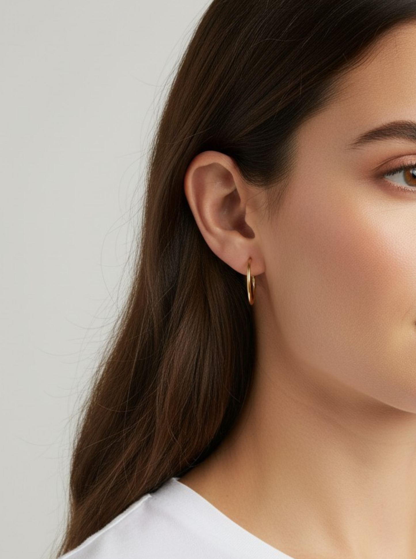 Geometric Matte Hoop Earrings