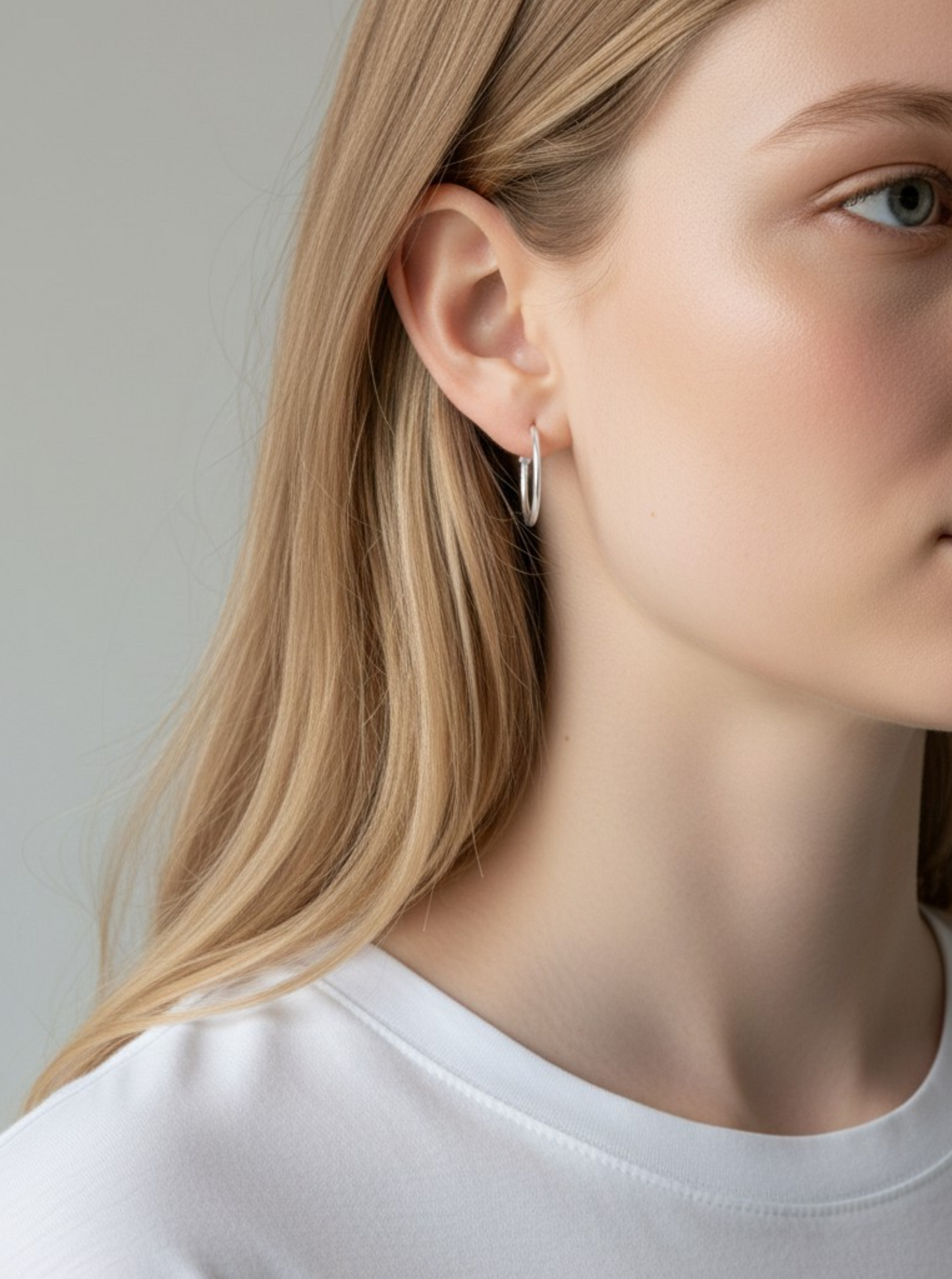 Geometric Matte Hoop Earrings