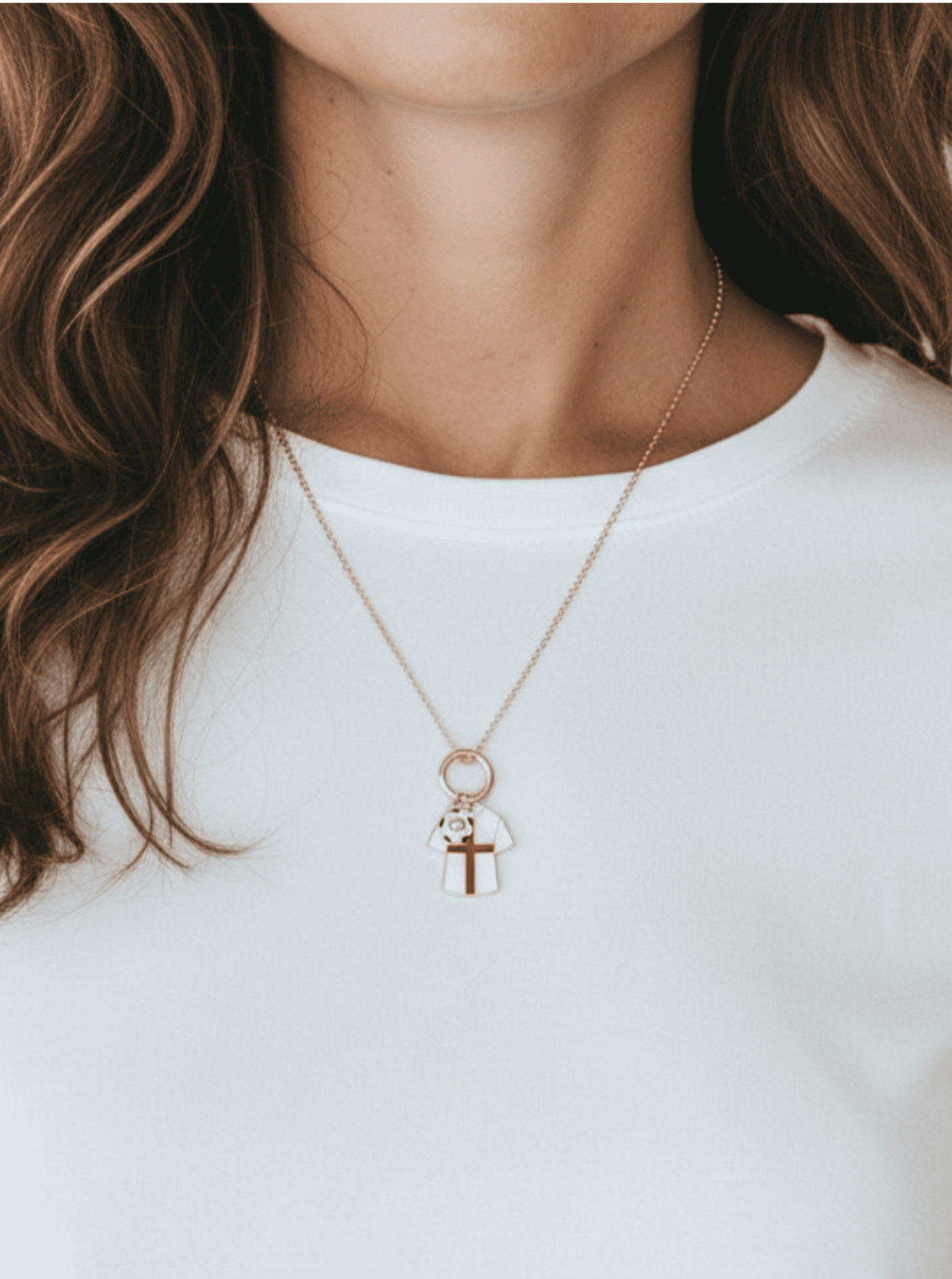 Enameled Soccer Shirt Choker Necklace