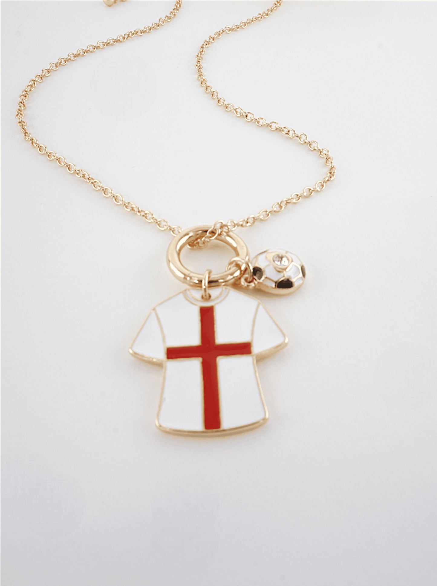Enameled Soccer Shirt Choker Necklace