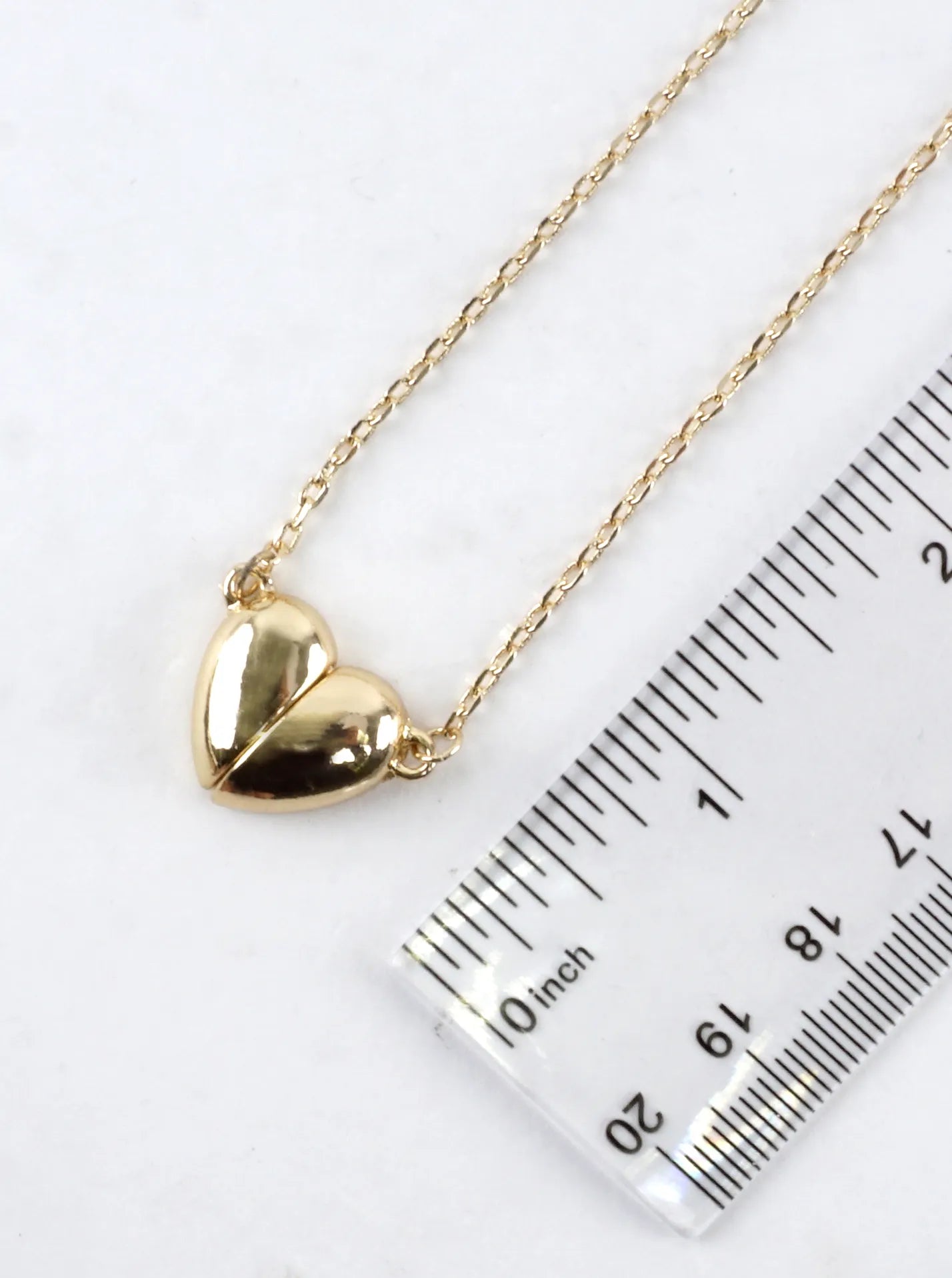 Magnetic Split Heart Pendant Necklace