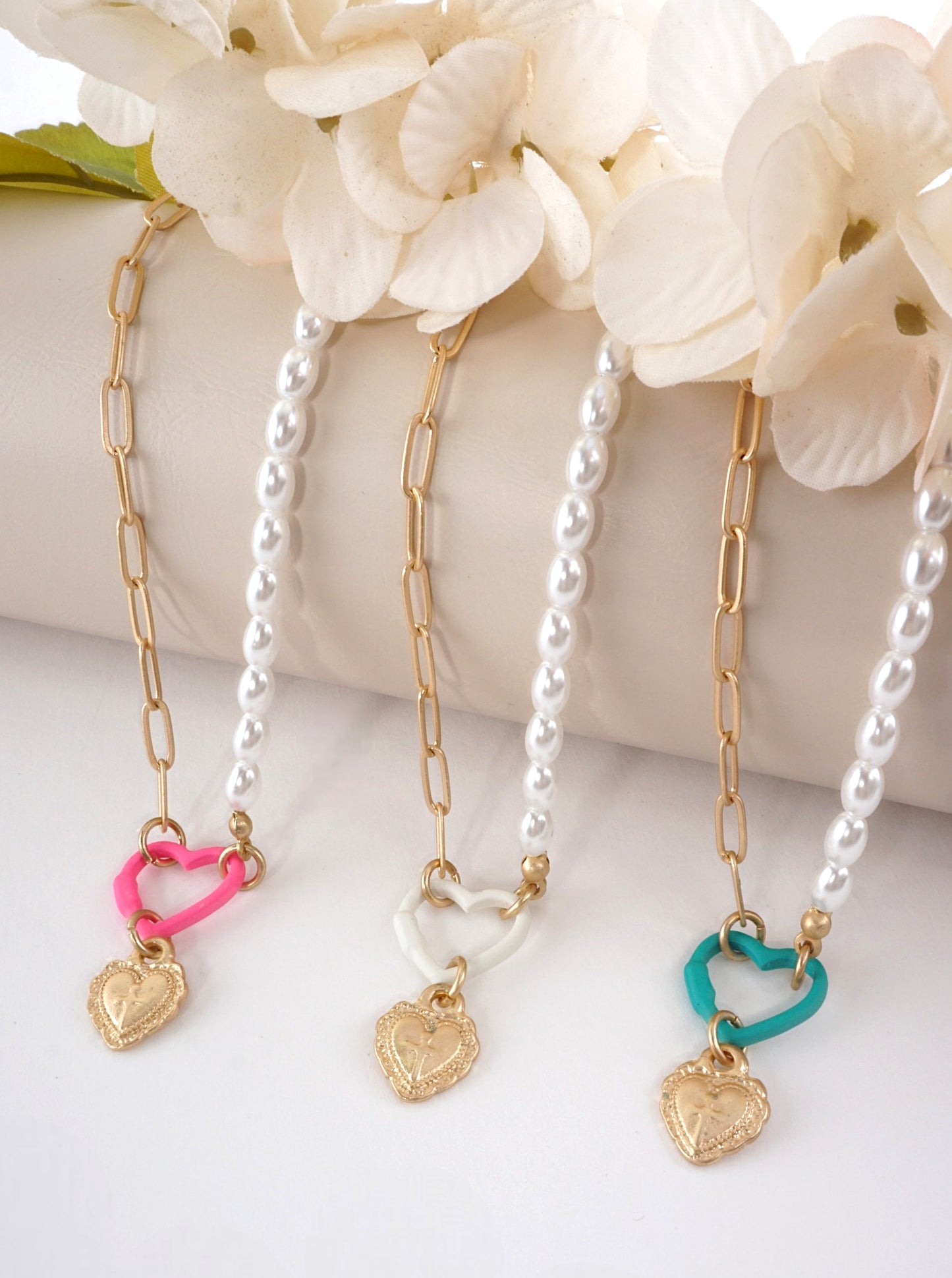 Matte Heart Pendant Necklace