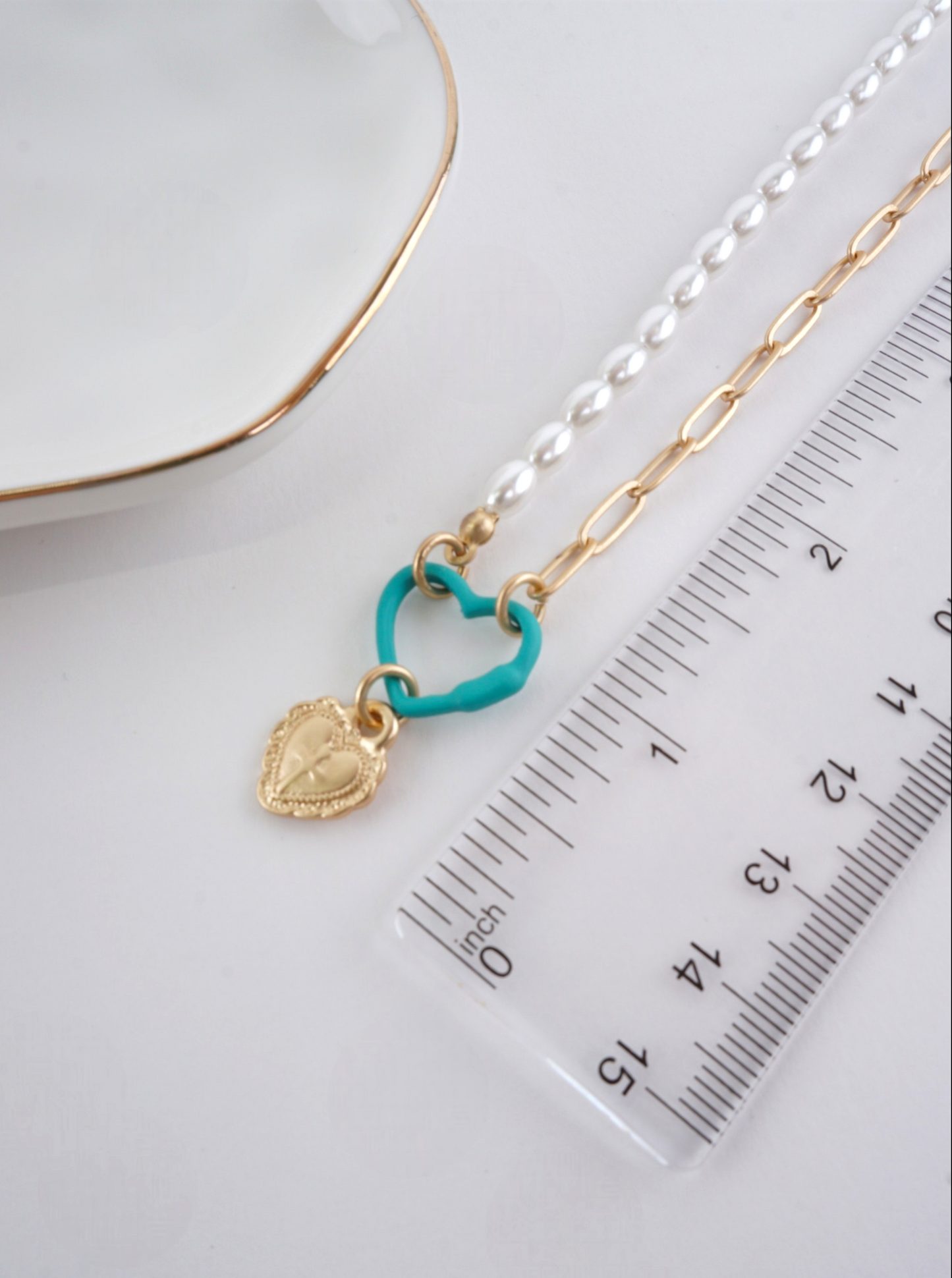 Matte Heart Pendant Necklace