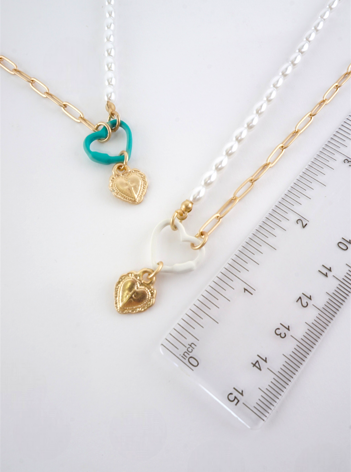 Matte Heart Pendant Necklace