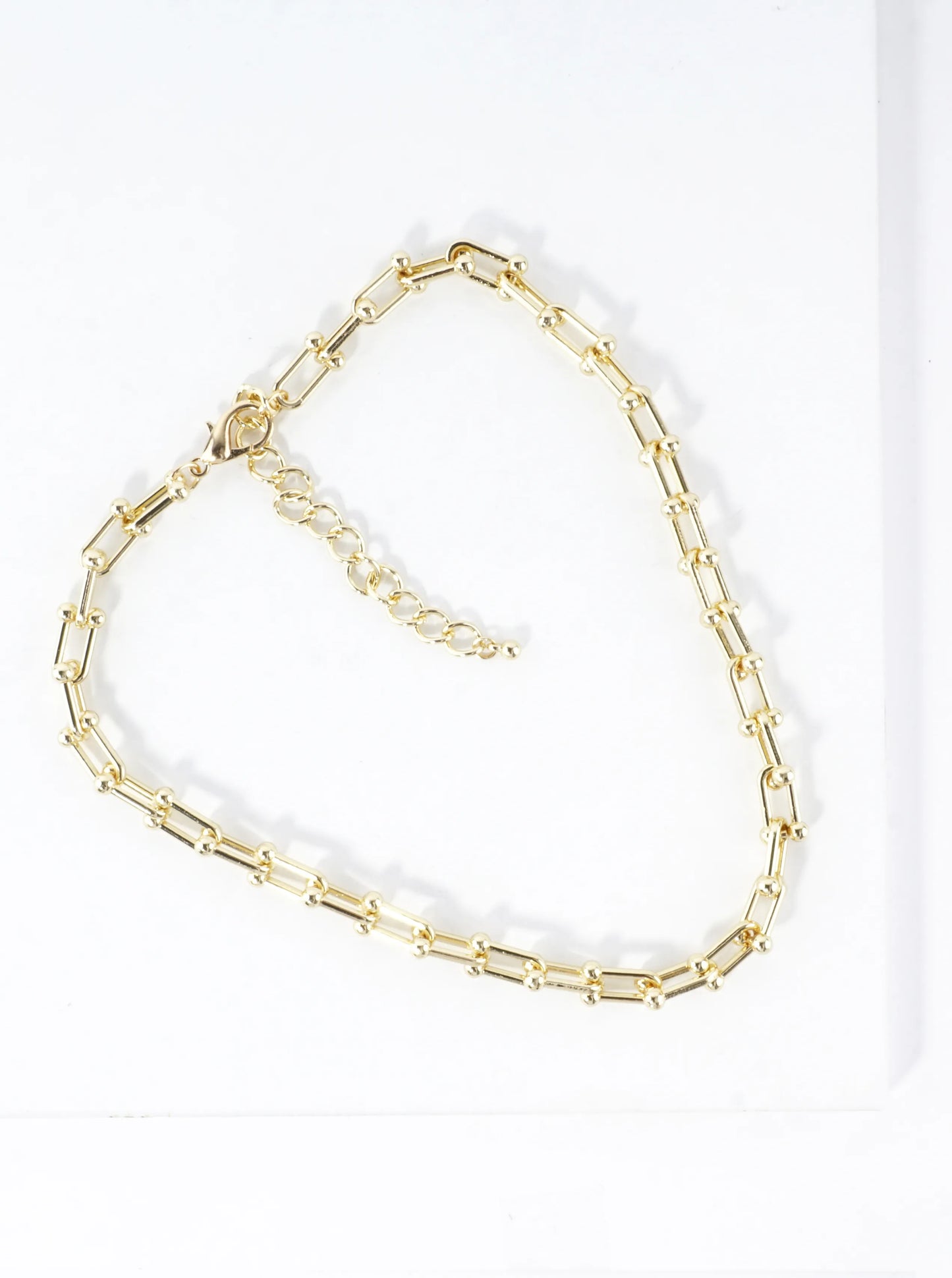 Medium Alloy Horseshoe Chain Necklace