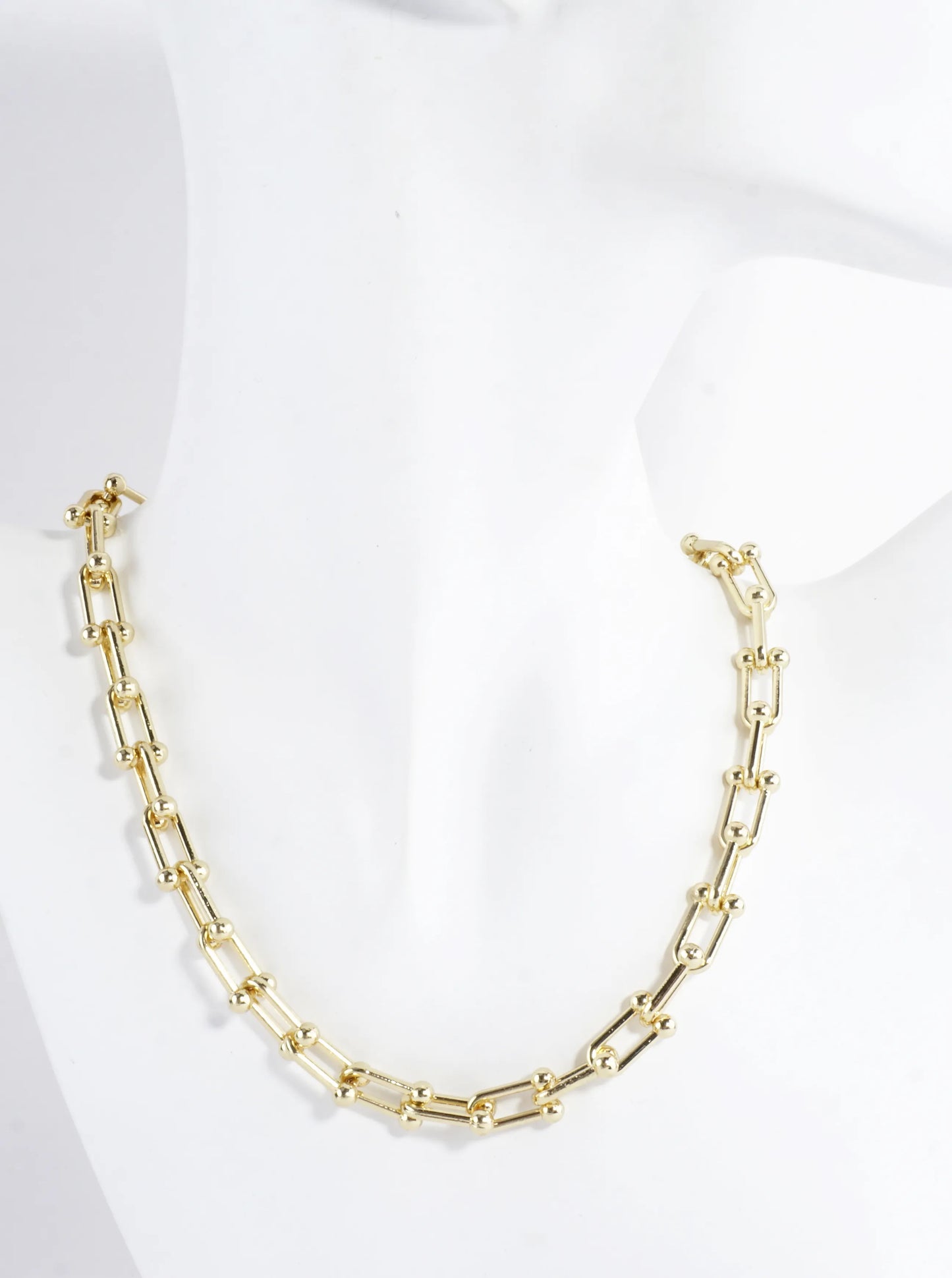 Medium Alloy Horseshoe Chain Necklace