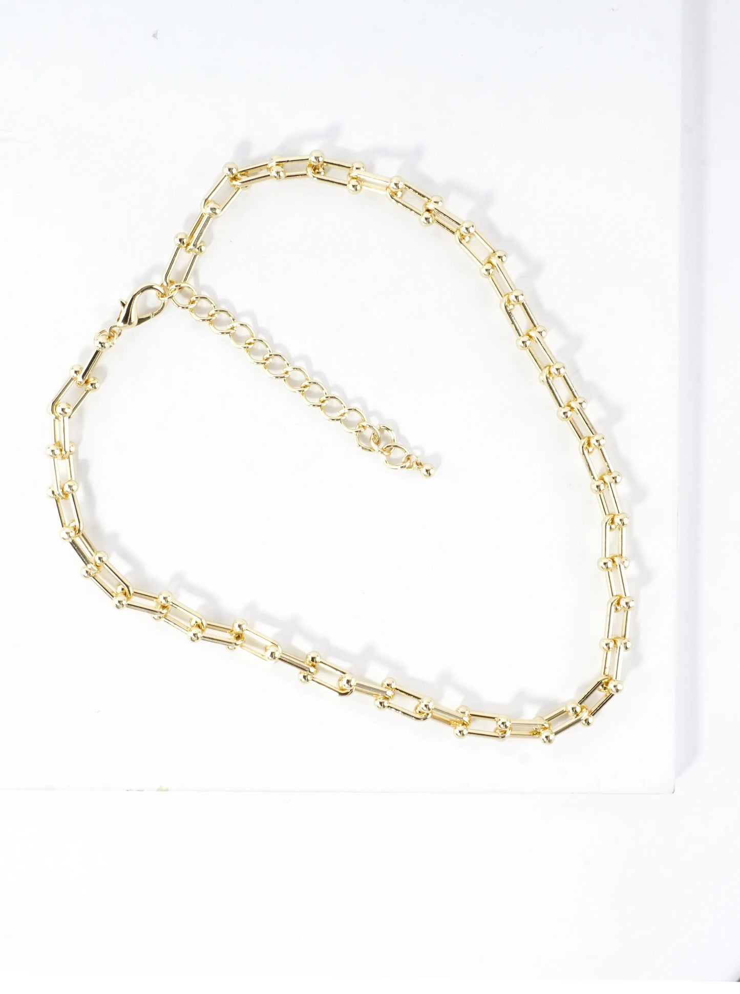 Medium Alloy Horseshoe Chain Necklace