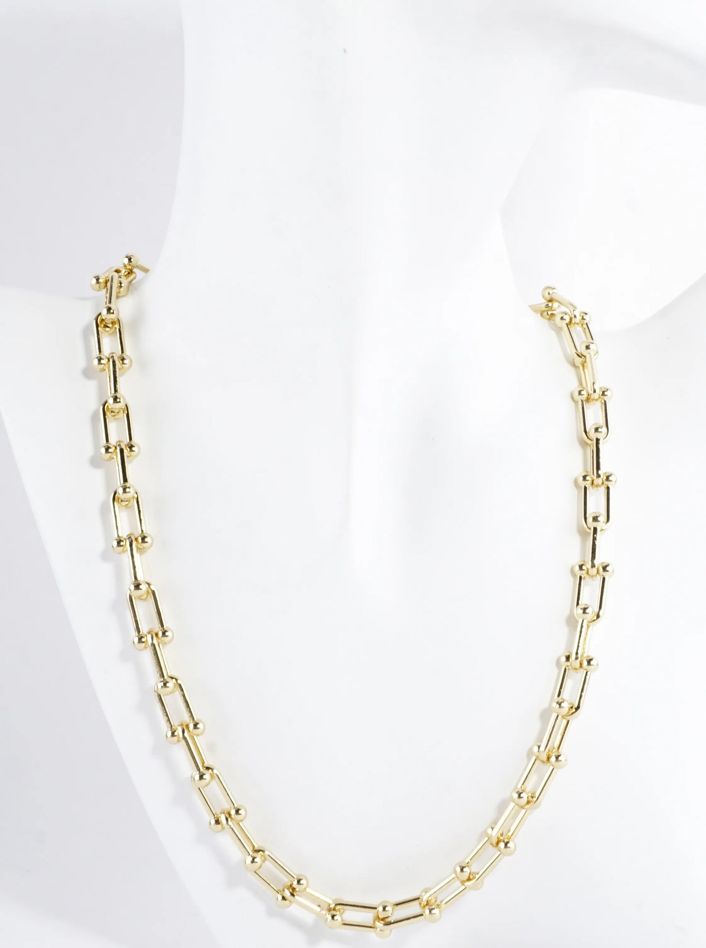 Medium Alloy Horseshoe Chain Necklace