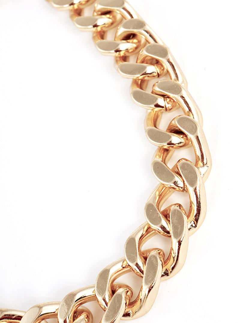 Metal 10mm Curb Chain Bracelet