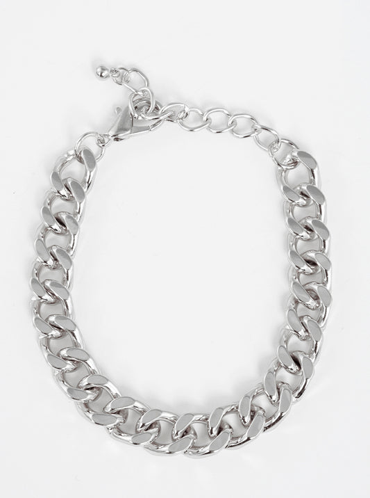 Metal 10mm Curb Chain Bracelet