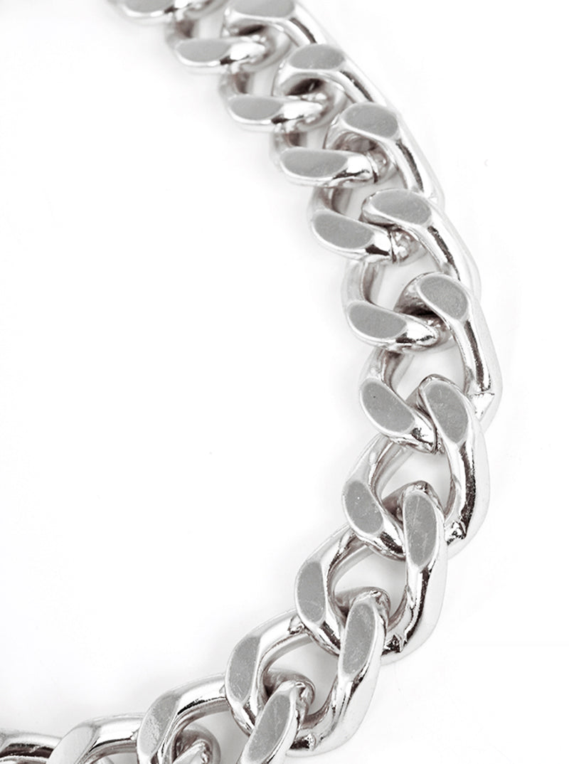 Metal 10mm Curb Chain Bracelet