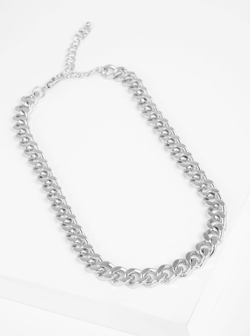 Metal 10mm Curb Chain Necklace