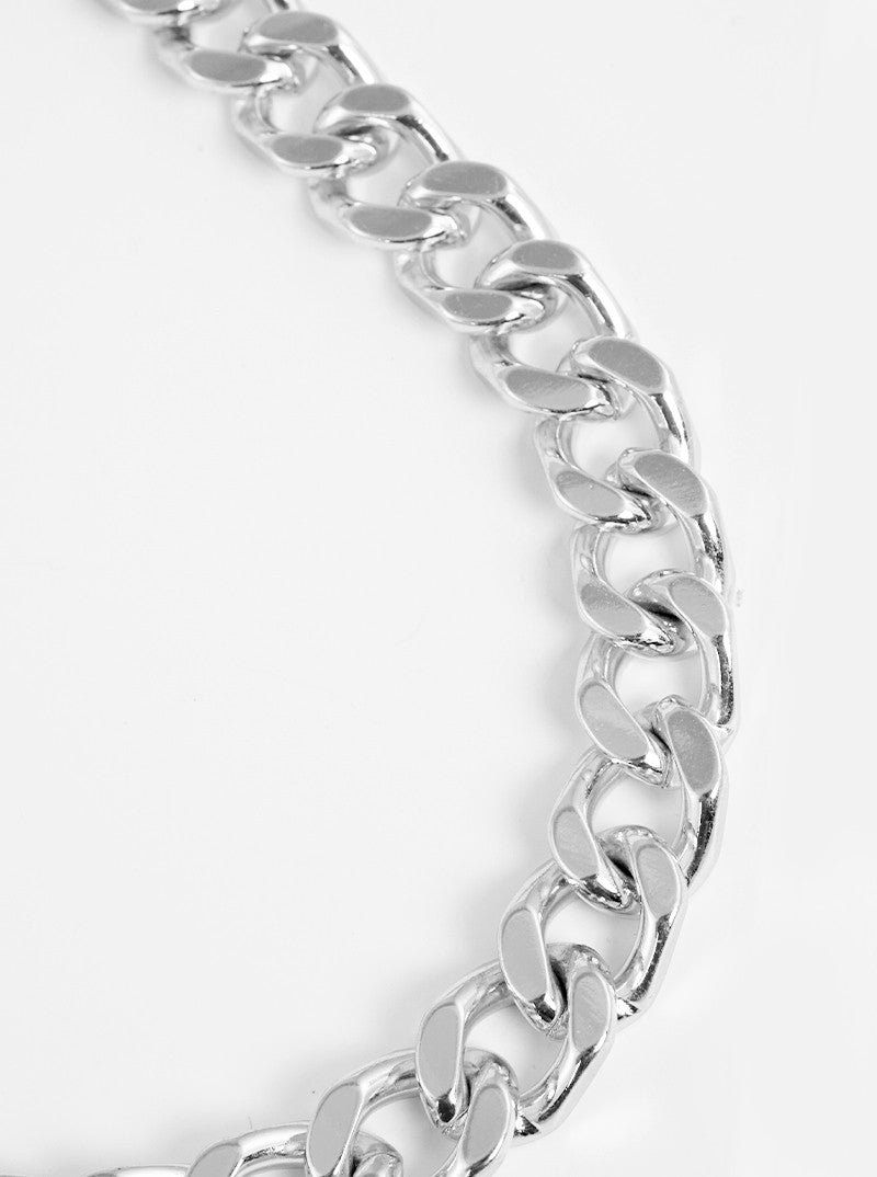 Metal 10mm Curb Chain Necklace