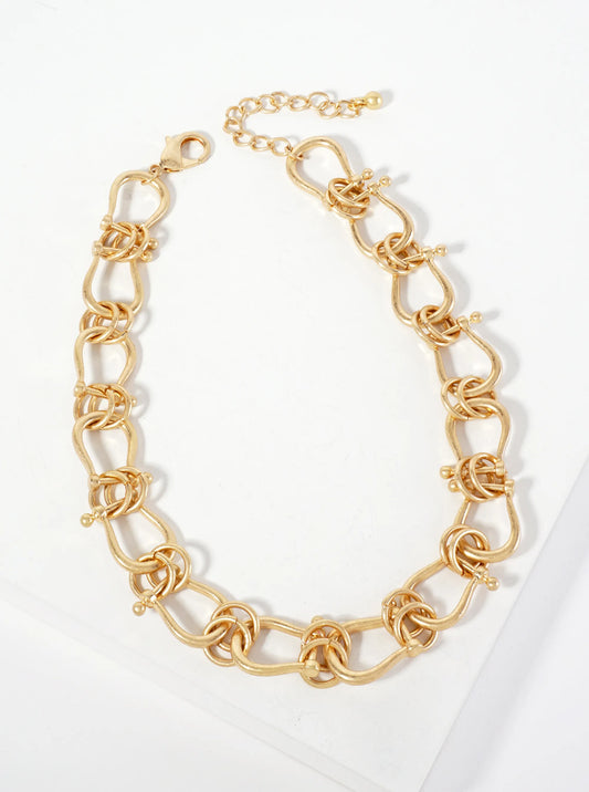 Metal 18-inch Chunky Horseshoe Link Chain Necklace