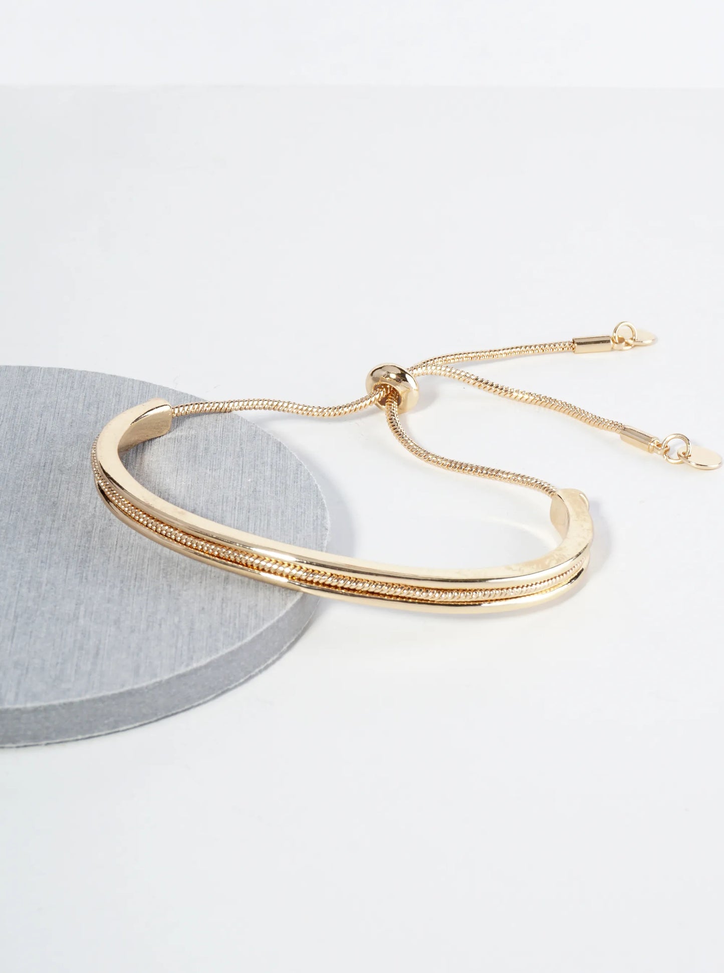 Metal Adjustable Snake Chain Pull Tie Bracelet