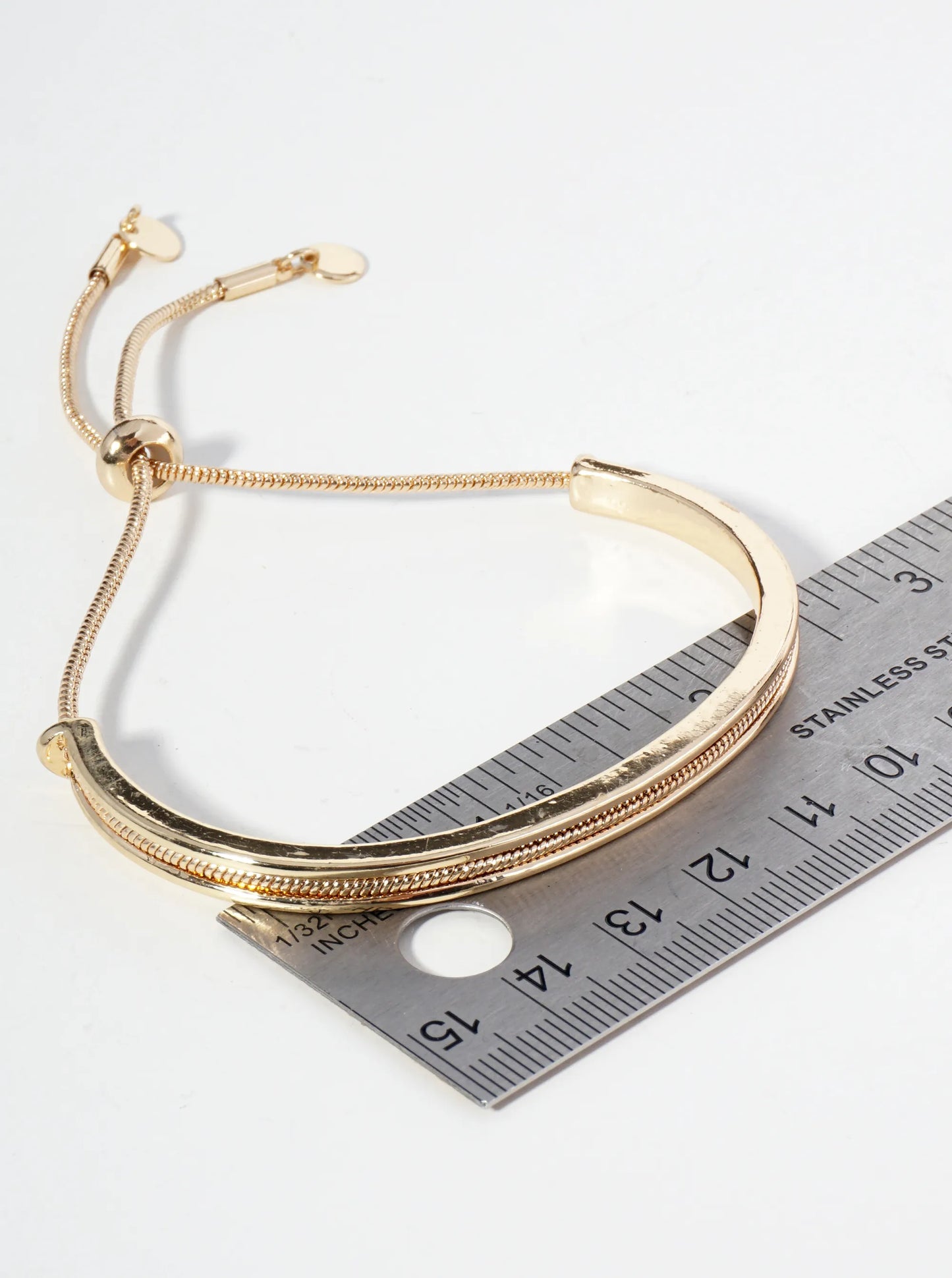 Metal Adjustable Snake Chain Pull Tie Bracelet