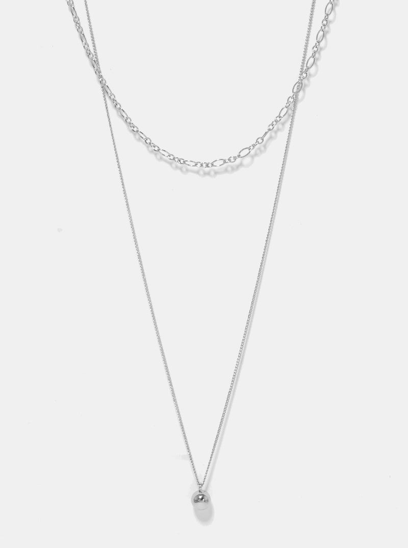 Metal Ball Pendant Layered Necklace