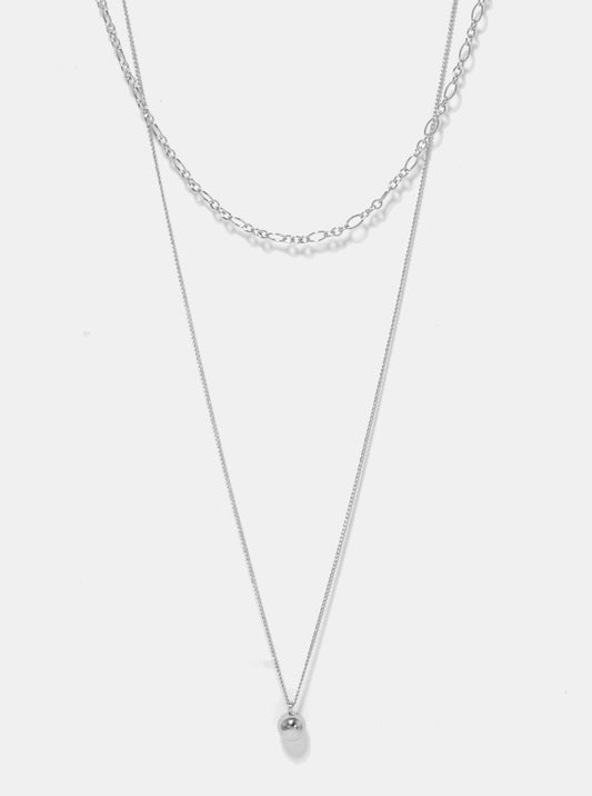 Metal Ball Pendant Layered Necklace