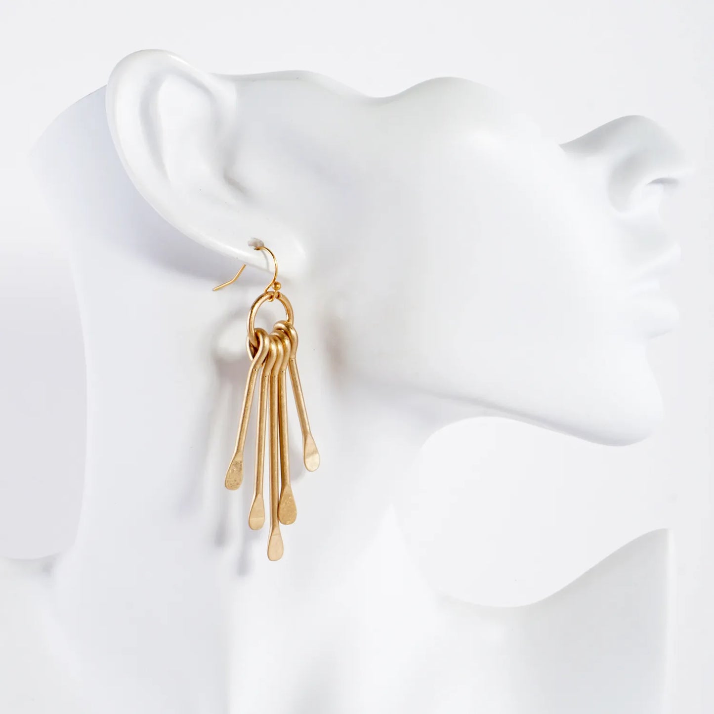 Metal Bar Fringe Drop Dangle Earrings