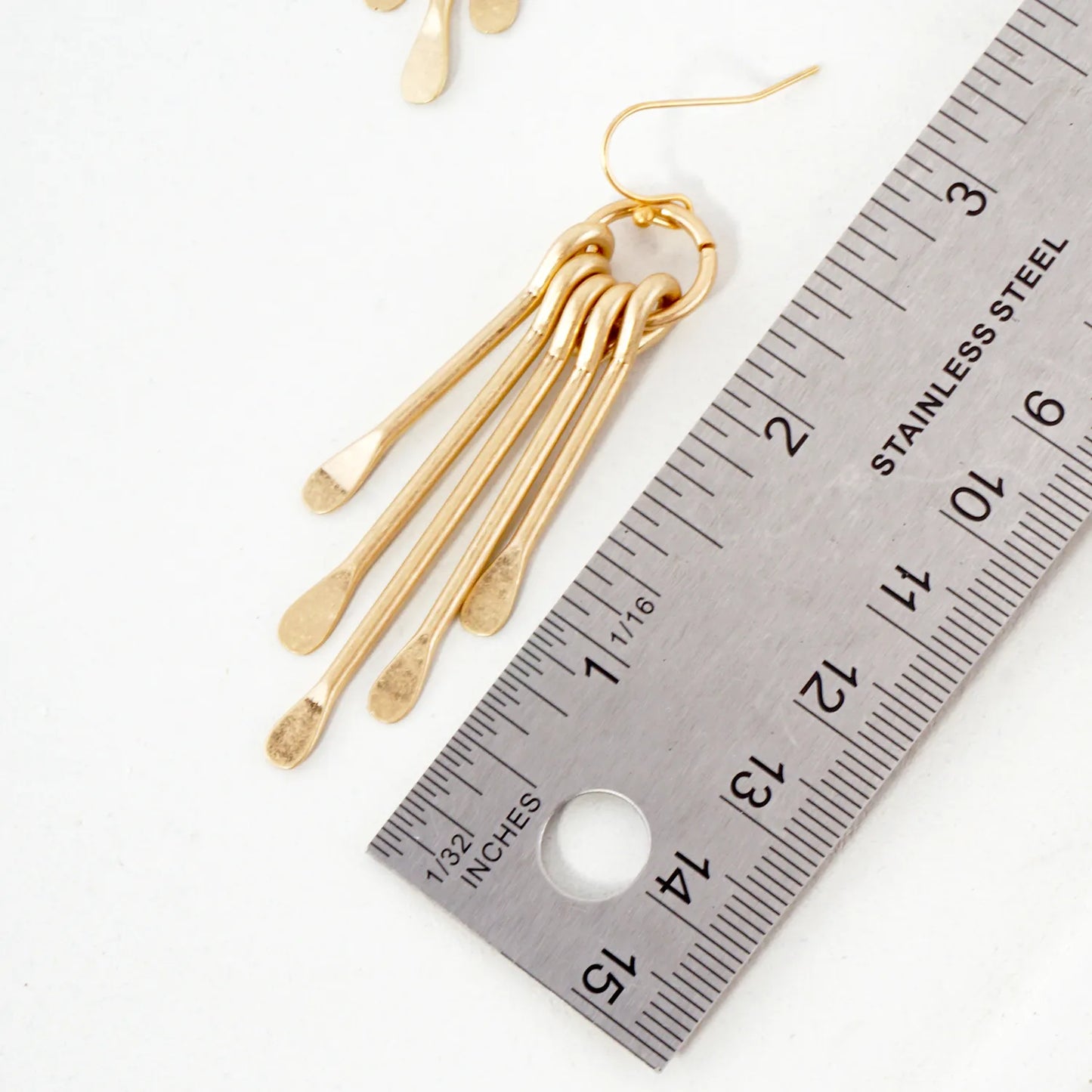 Metal Bar Fringe Drop Dangle Earrings