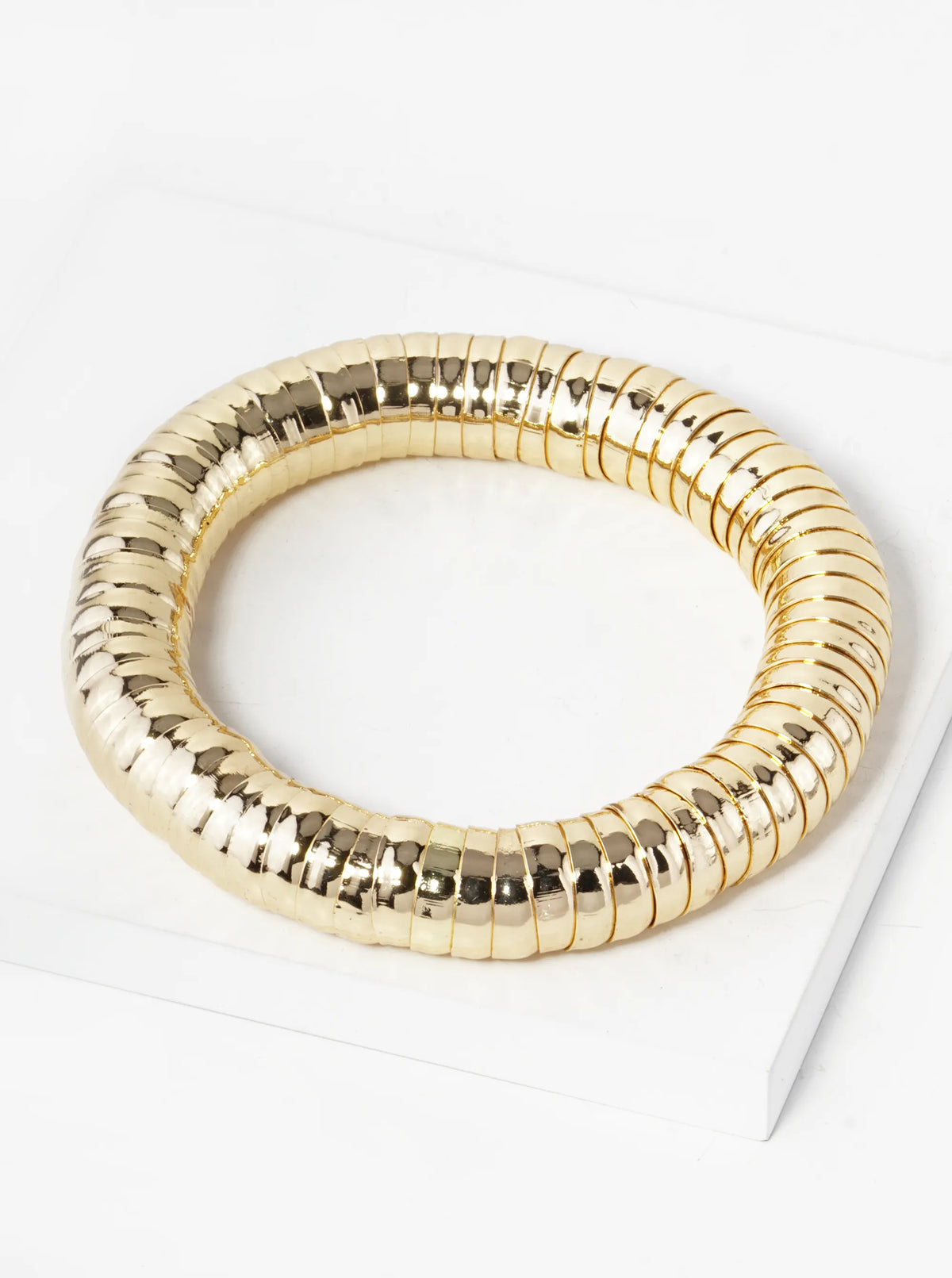 Metal Bold Stretch Bangle Bracelet