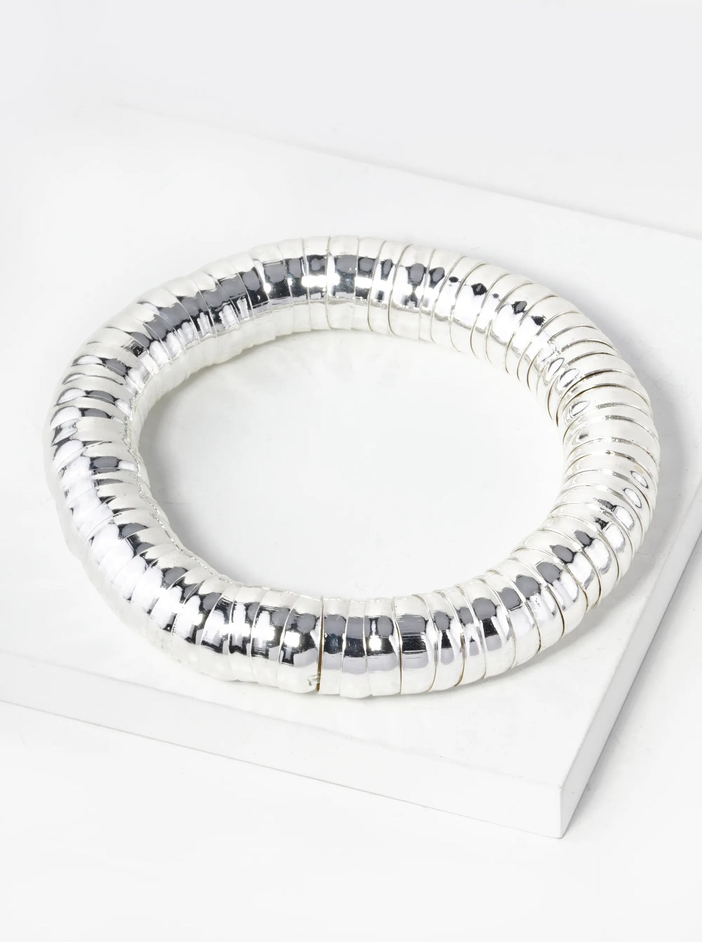 Metal Bold Stretch Bangle Bracelet