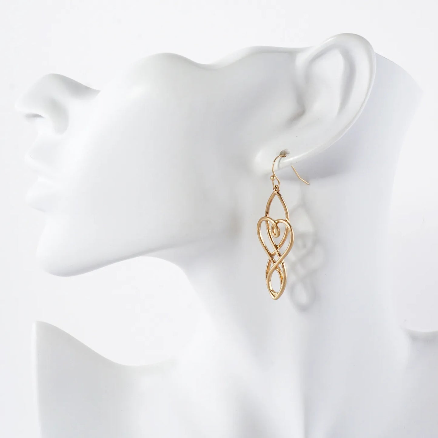 Metal Celtic Filigree Dangle Drop Earrings