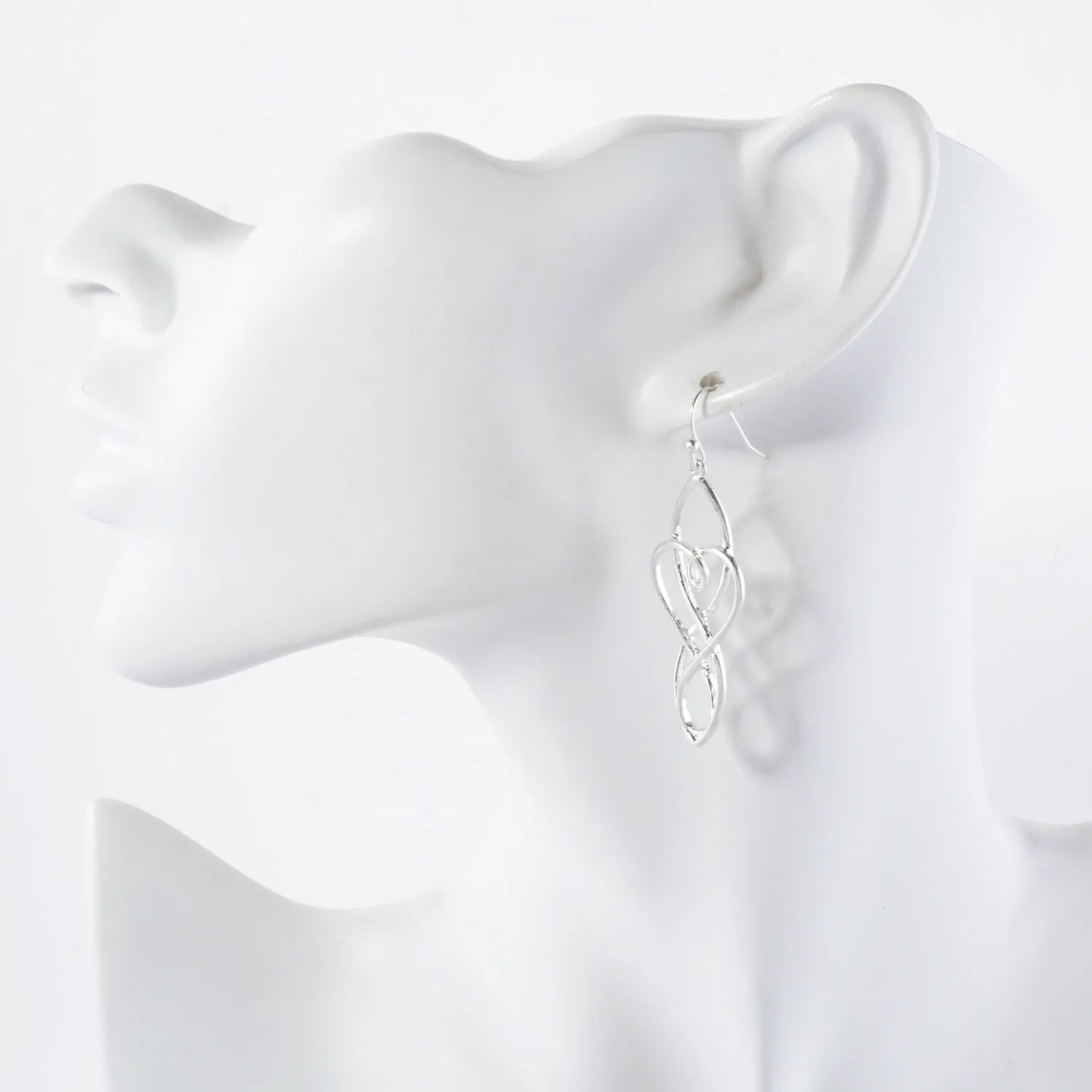 Metal Celtic Filigree Dangle Drop Earrings