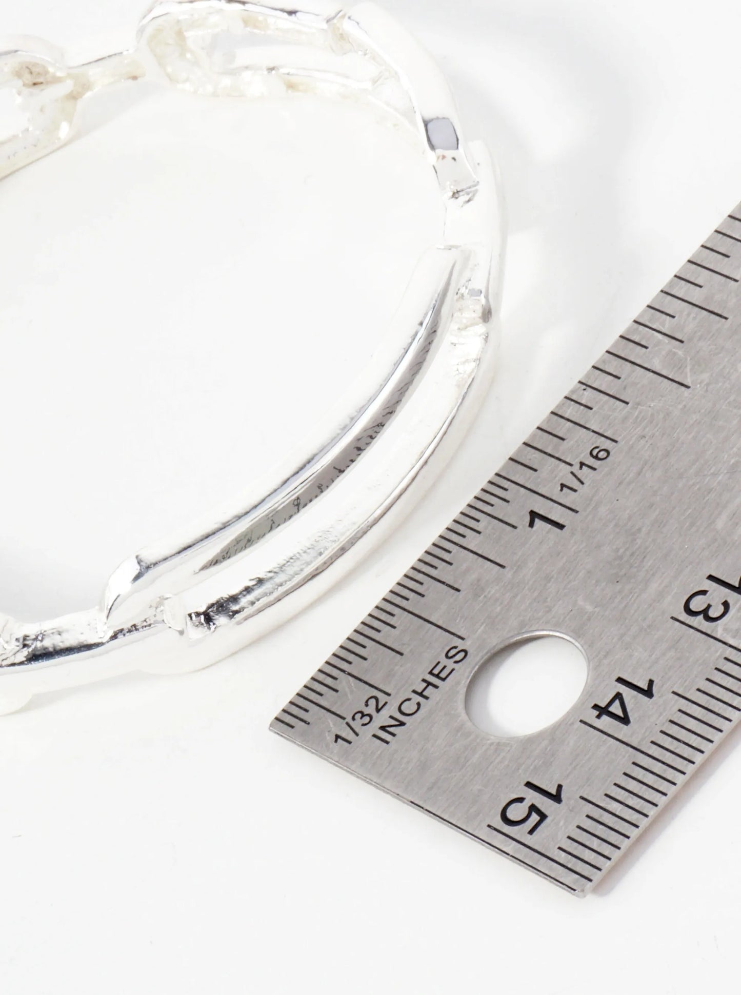 Metal Chain Design Stretch Bangle Bracelet