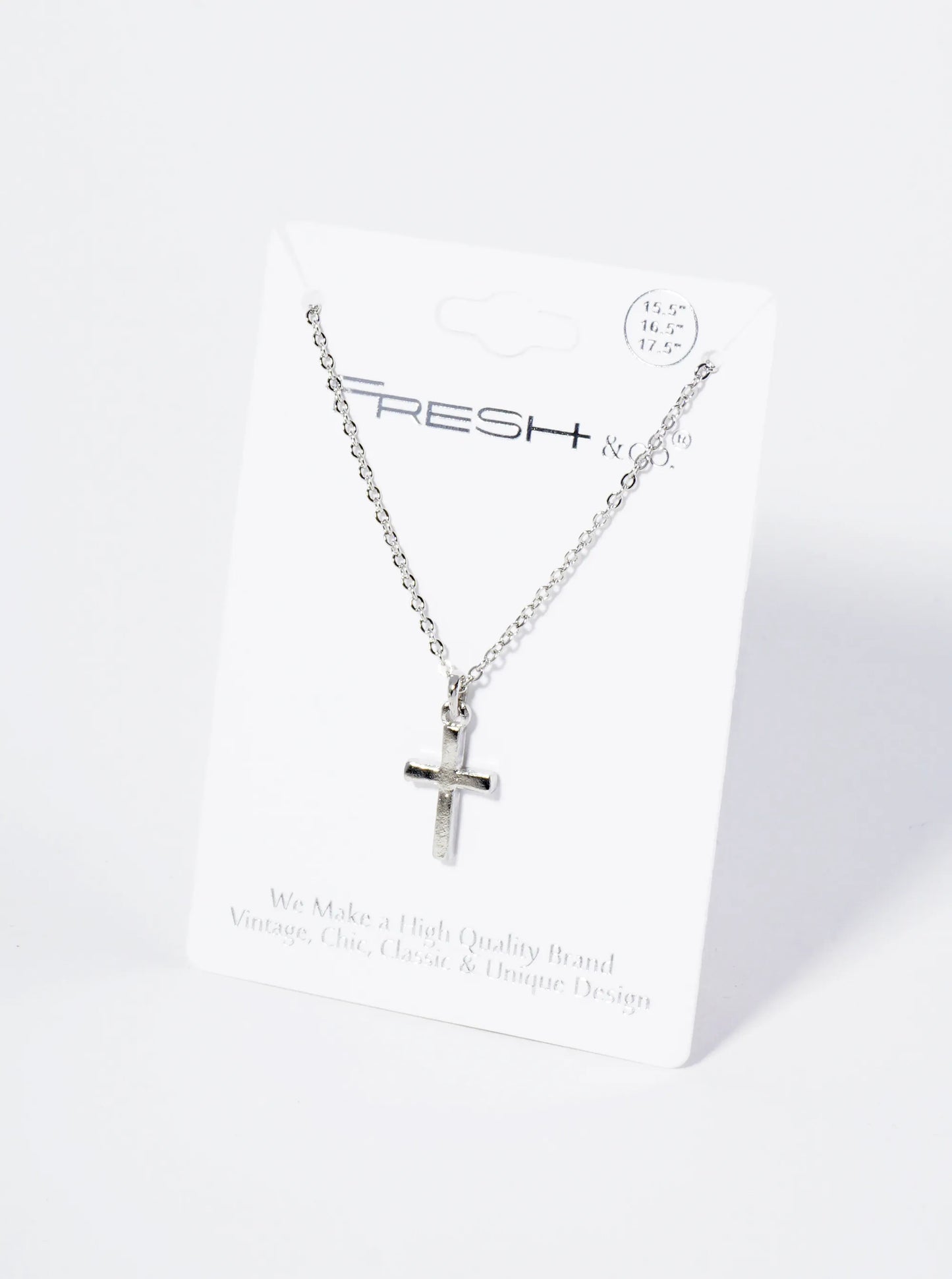 Metal Dainty Cross Pendant Necklace