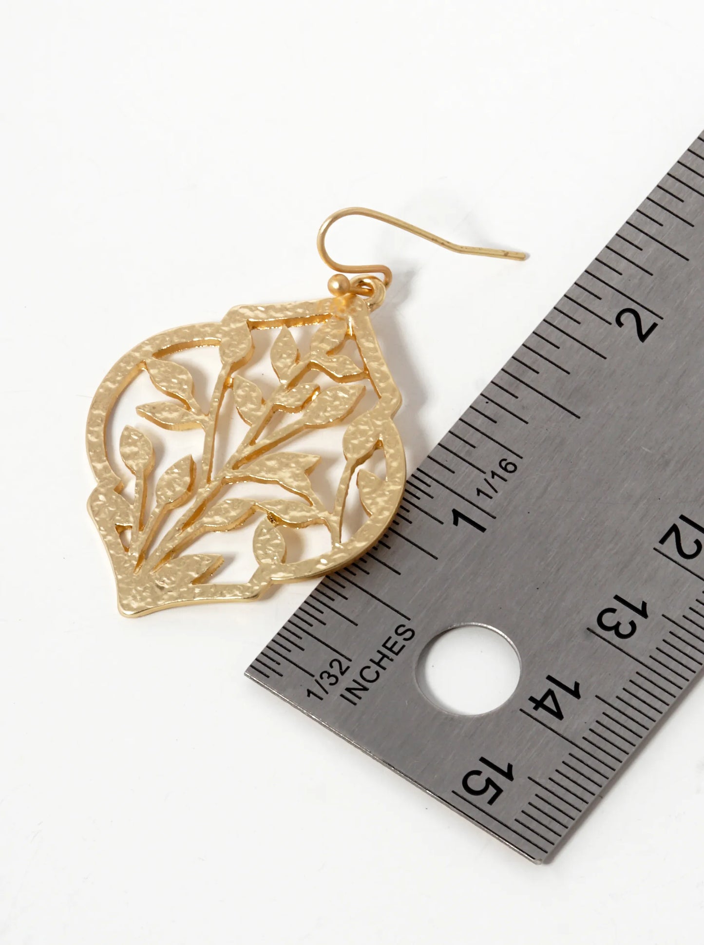 Metal Filigree Dangle Drop Earrings