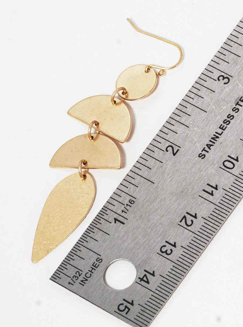 Metal Geometric Shape Dangle Drop Earrings