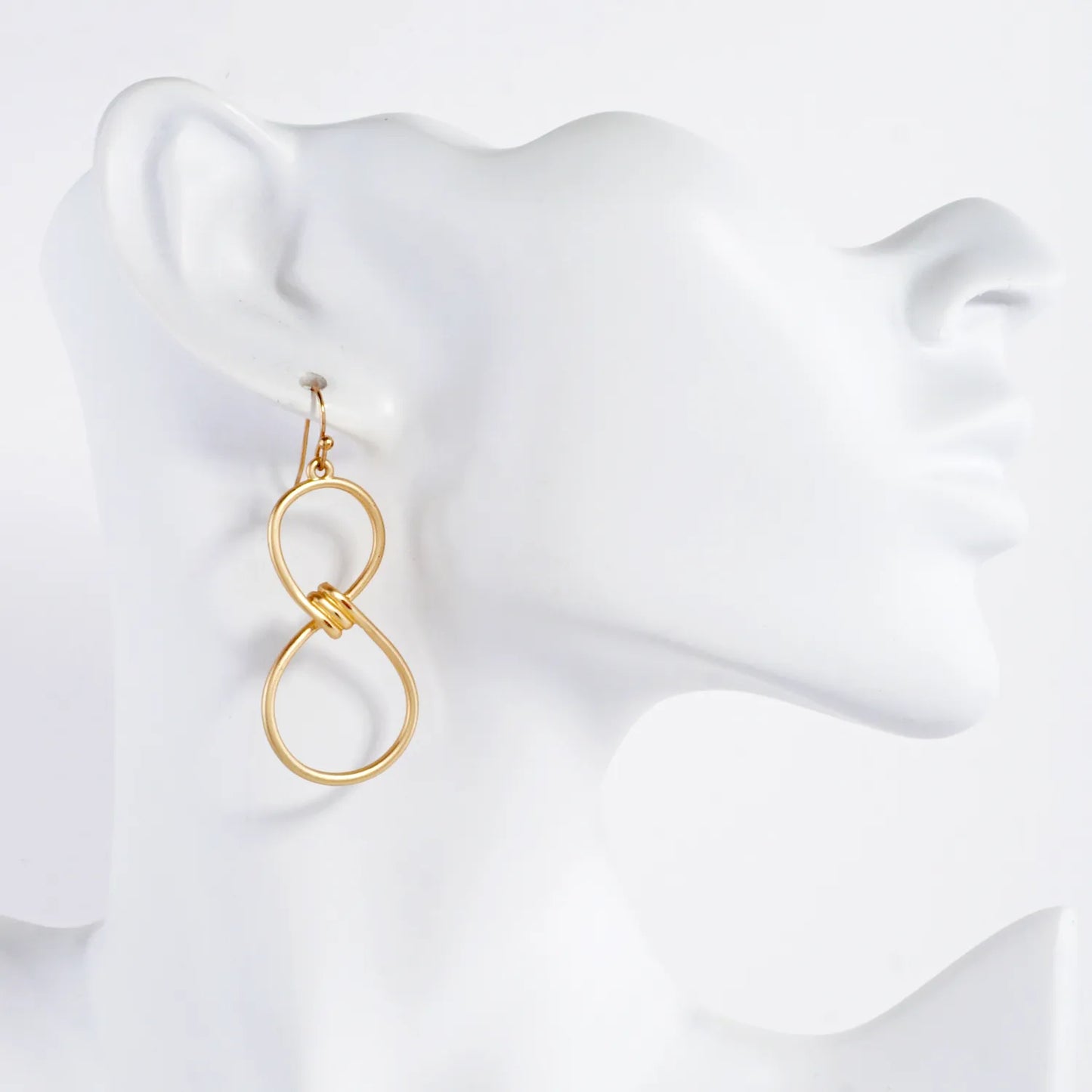 Metal Lightweight Infinity Dangle Earrings