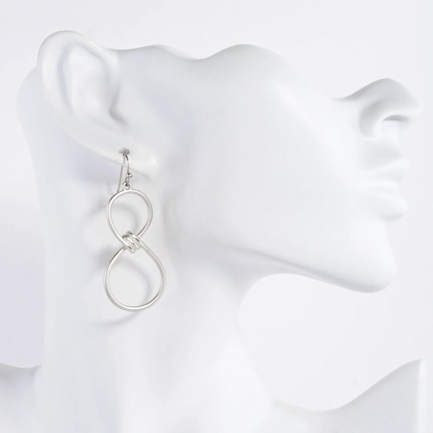 Metal Lightweight Infinity Dangle Earrings
