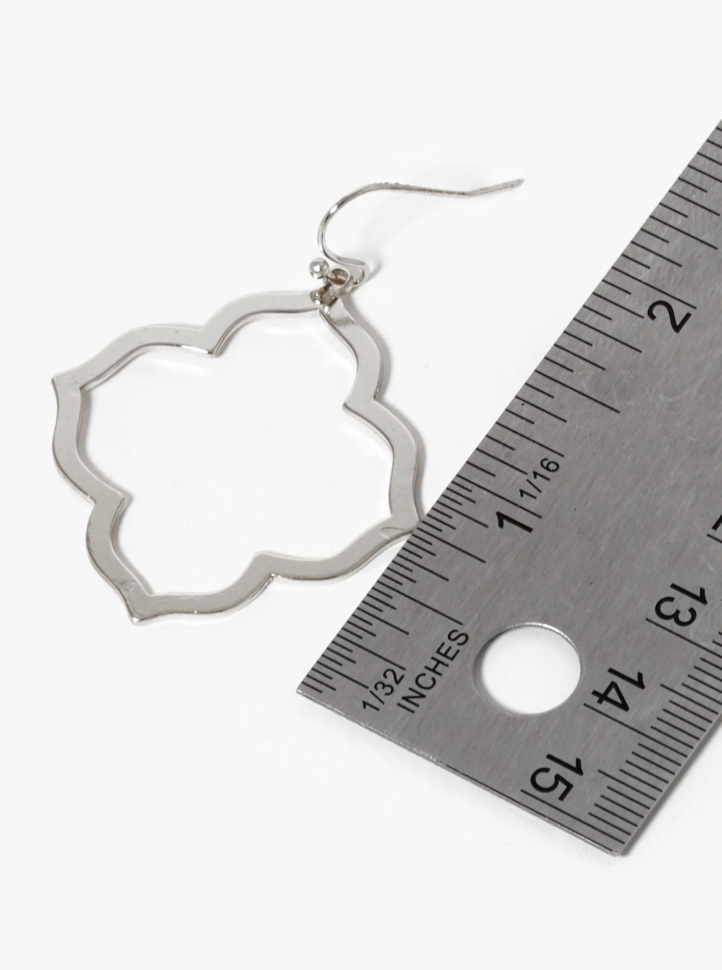 Metal Moroccan Shape Stencil Dangle Drop Earrings