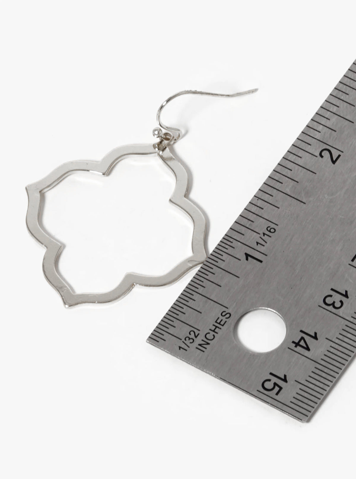 Metal Moroccan Shape Stencil Dangle Drop Earrings