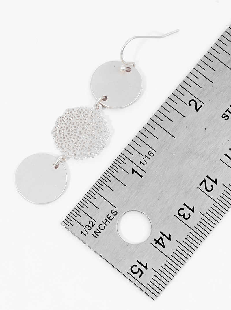 Metal Wire Wrapped Hammer Textured Teardrop Pendant Long Necklace