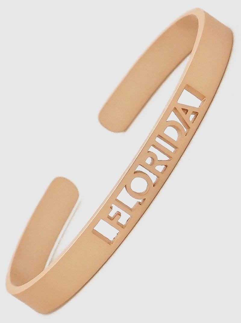 Metal States Stencil Cuff Bracelet