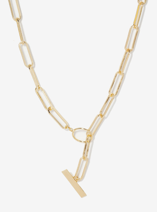 Metal Toggle Clasp Chain Necklace