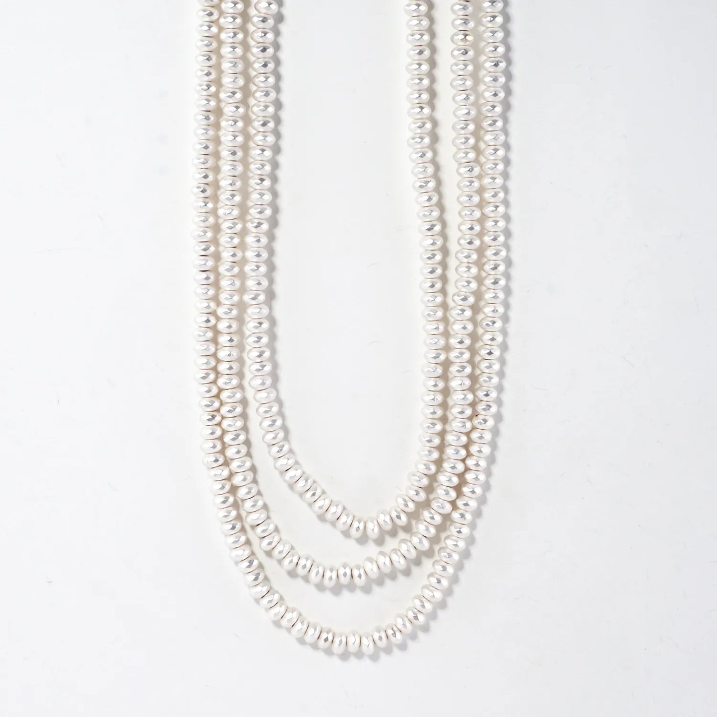 Metallic Beads Layered Necklace