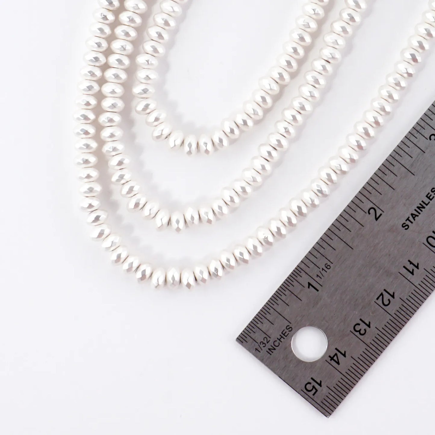 Metallic Beads Layered Necklace