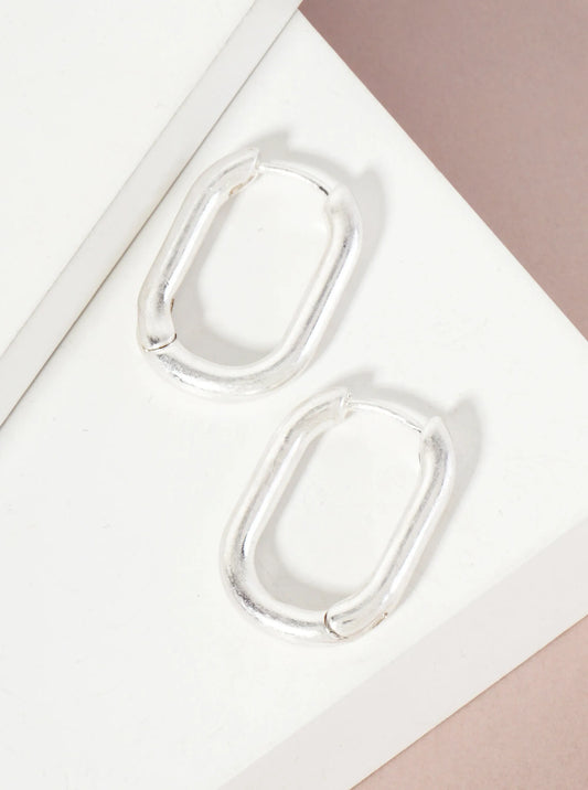 Minimalist 20mm Huggie Hoop Earrings With-Titanium-Post
