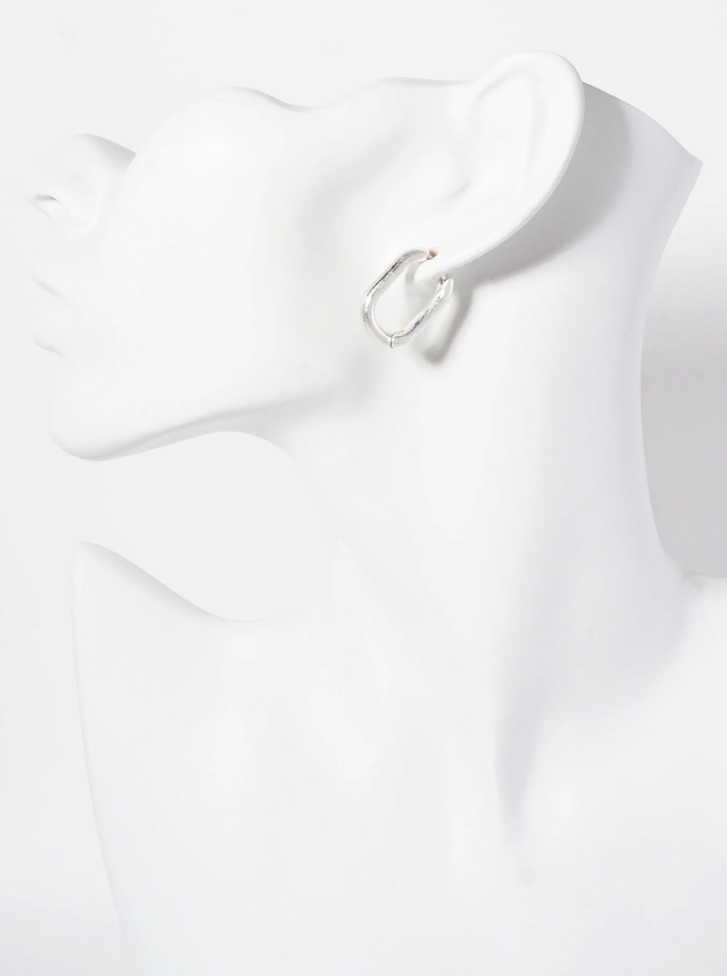 Minimalist 20mm Huggie Hoop Earrings With-Titanium-Post