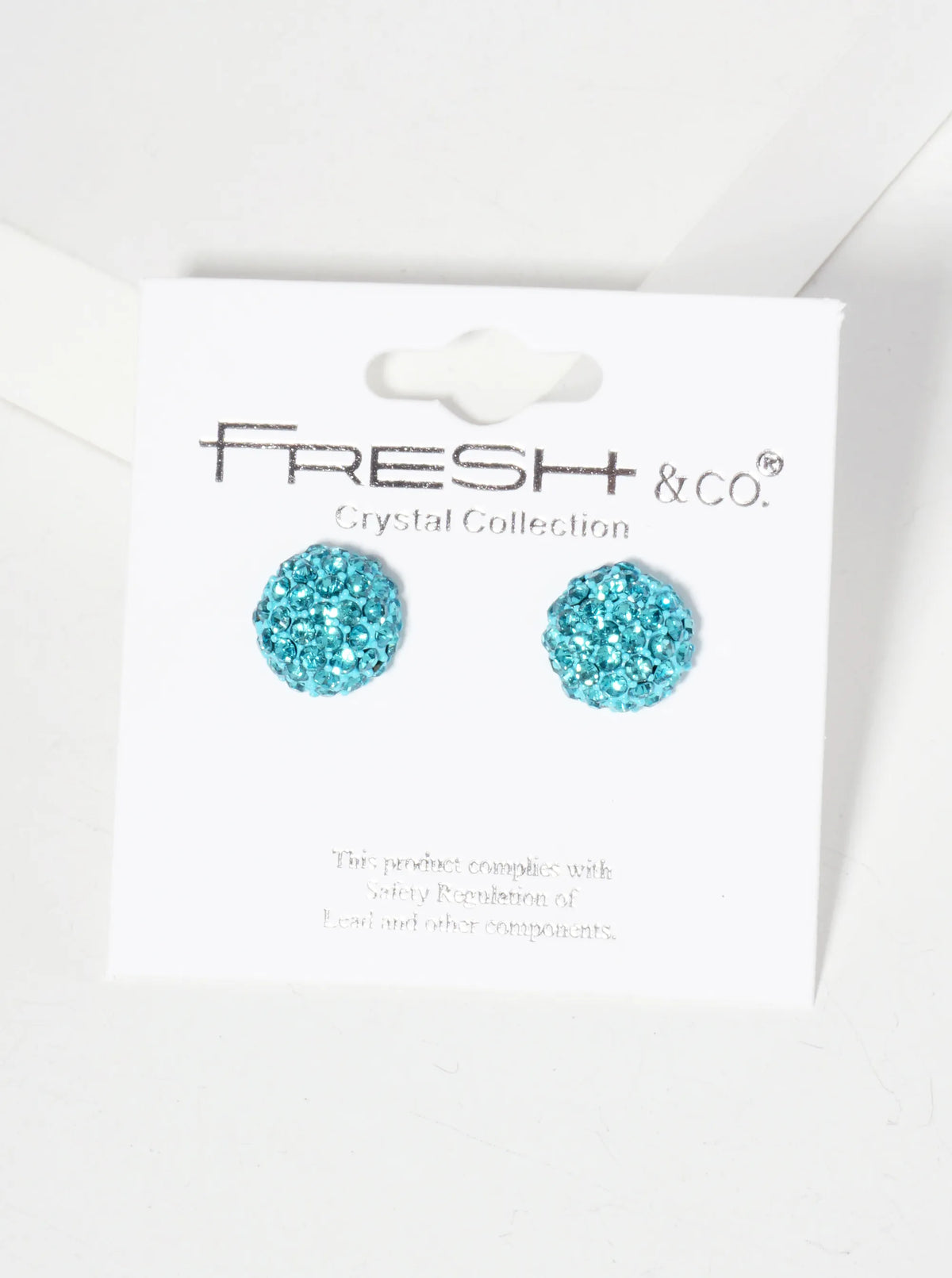 Minimalist Crystal-Pave 10mm Button Stud Earrings