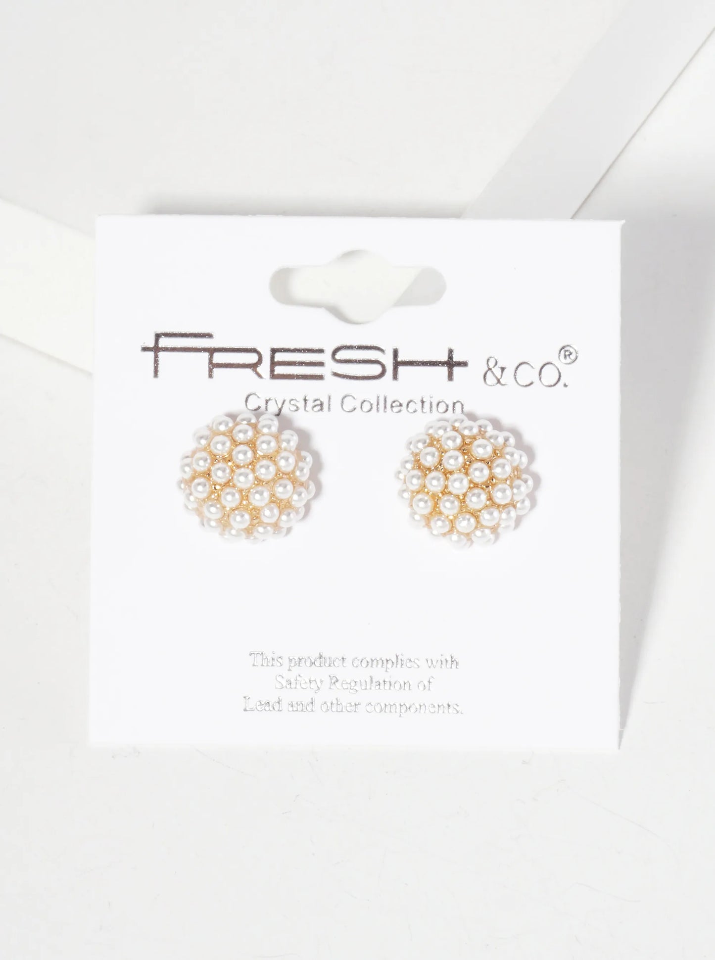 Minimalist Crystal-Pave 10mm Button Stud Earrings