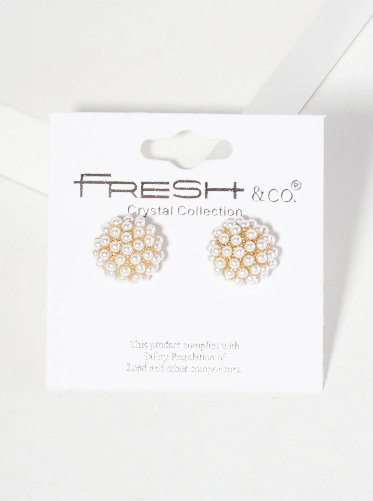 Minimalist Crystal-Pave 10mm Button Stud Earrings