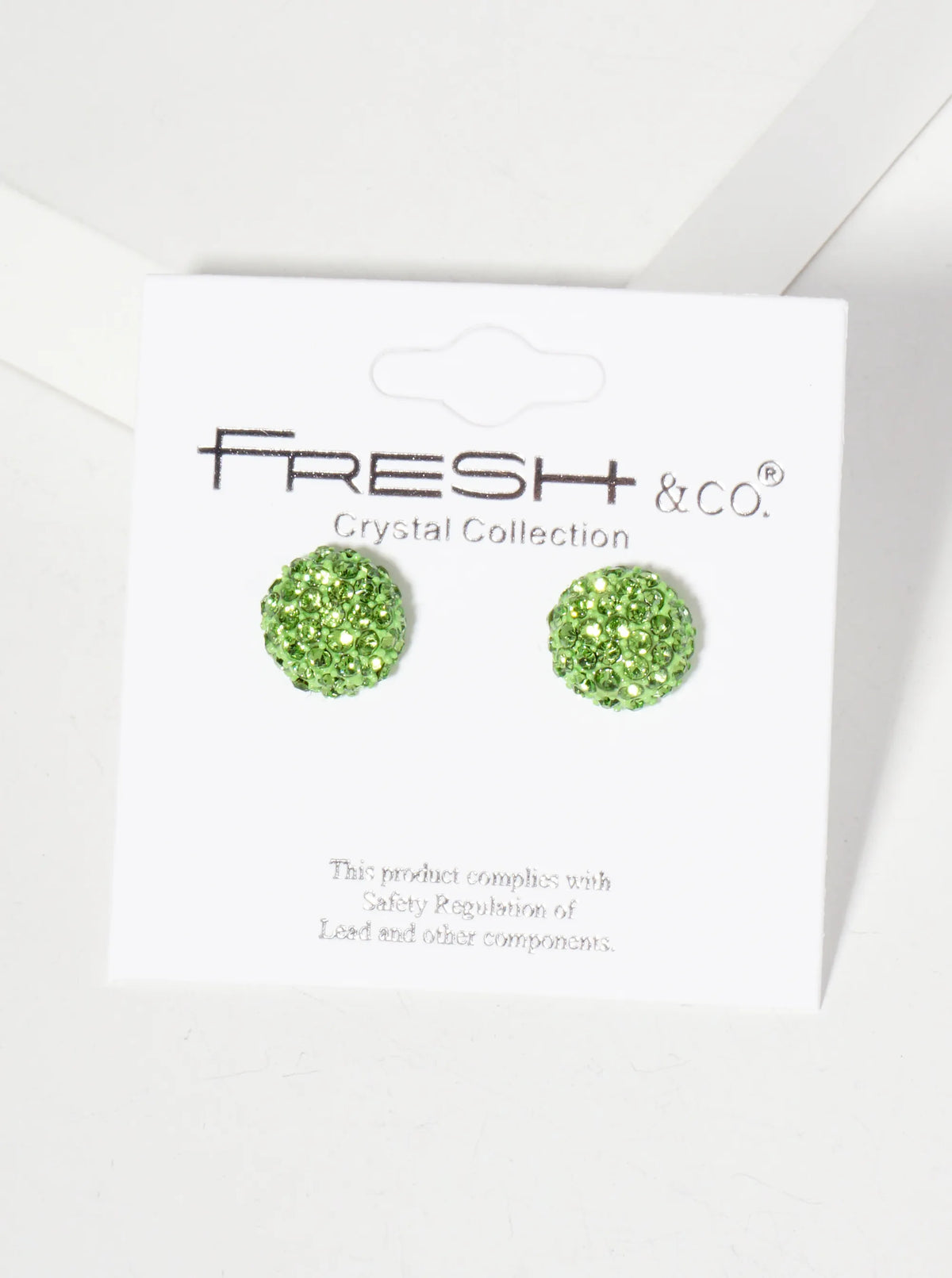 Minimalist Crystal-Pave 10mm Button Stud Earrings